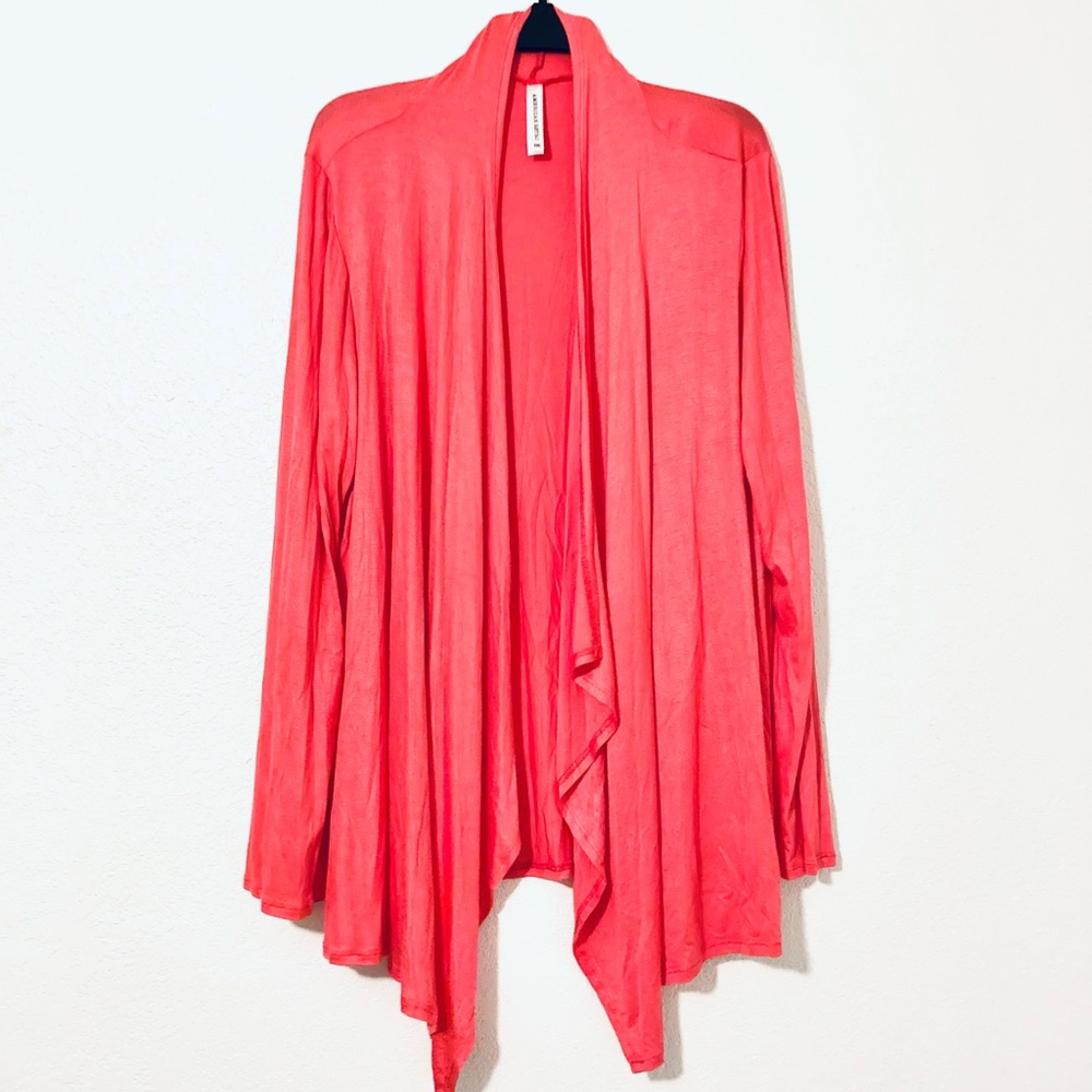 American Retro Heather Cardigan (Persimmon)